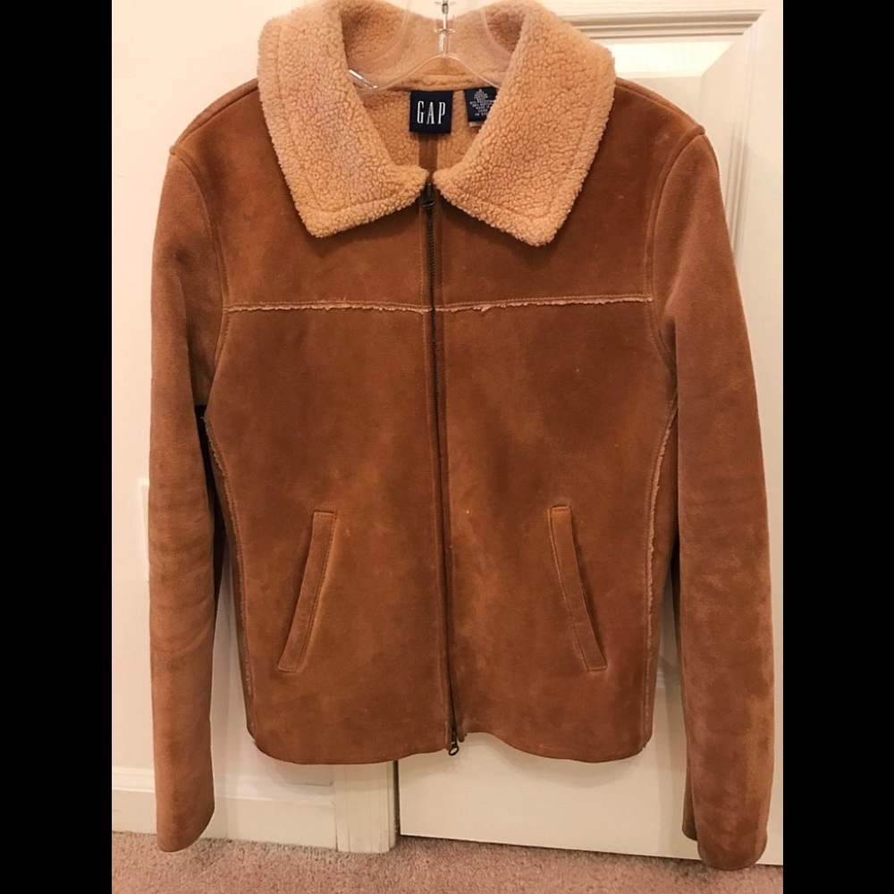 Gap Genuine Leather Coat Size Small